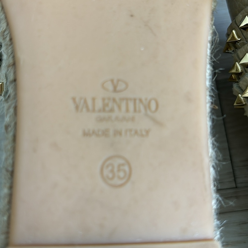 VALENTINO Rockstud Leather Espadrilles - Picture 8 of 8